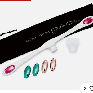 Facial Fitness PAO 7 Model Facial Exercise Device - White with Pink Accents